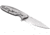 RUIKE P128 Folding Knife, 3.66in, 14C28N Stainless Steel, Clip Point, Plain Blade, Silver, P128-SF