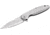 RUIKE P128 Folding Knife, 3.66in, 14C28N Stainless Steel, Clip Point, Plain Blade, Silver, P128-SF