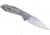 RUIKE P135 Folding Knife, 3.62in, 14C28N Stainless Steel, Clip Point, Plain Blade, 420 Stainless Steel Handle, Silver, P135-SF