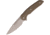 Ferrum Forge Knife Works Stinger Linerlock Folding Knife, Tan, Tan G10 handle, STINGER TAN