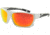 Filthy Anglers Castaic Sunglasses - Mens, White Frame, Polarized w/ Sunburst Red Mirror Lens, CASWHT03P-S