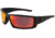 Filthy Anglers Delta Sunglasses - Mens, Matte Black Frame, Polarized w/ Sunburst Red Mirror Lens, DELMBK03P-S