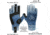 Filthy Anglers Fingerless Fishing Gloves, Scale Blue, Large/Extra Large, GV-SCALES-L