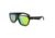 Filthy Anglers Fox Polarized Sunglasses w/ Green Mirror, Matte Black/ Brushed Silver, FOXBSB03P-G