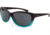 Filthy Anglers Pleasant Sunglasses - Womens, Brown Gradient to Turquoise Frame, Smoked Polarized Lens, PLESEA01P