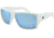 Filthy Anglers Webster Polarized Sunglasses - Mens, Matte White Frame, Polarized w/ Ice Blue Mirror Lens, WEBMWH01P-WB