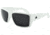 Filthy Anglers Webster Polarized Sunglasses - Mens, Matte White Frame, Smoked Polarized Lens, WEBMWH01P