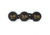 Firebird Targets 50 BIO Biodegradable Instant Hit Recognition Flare Target, Black/Orange, 50mm, 50BIO