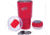 Fireside Outdoor Vibe Tumbler with/ Water-Resistant Bluetooth Speaker, Red, 28oz, VIBE-28-RED