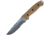 First Edge Elite Field Fixed Blade Knife Serrated Edge, Elmax Bead Blast Blade, Coarse Tan, 5155-BBT