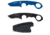 First Edge HR-1 Kit Tanto Serrated Edge Fixed Blade Knife, Blue Trainer, Sheath, Black, 4881