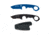 First Edge HR-1 Kit Tanto Serrated Edge Fixed Blade Knife, Blue Trainer, Sheath, Black, 4881