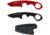 First Edge HR-2 Kit Droppoint Serrated Edge Fixed Blade Knife, Trainer, Sheath, Red/Black, 4887