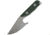 First Edge Stingray Fixed Blade Knife Fine Edge, Elmax Bead Blast Blade, Coarse Green, 11140-BBG