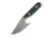 First Edge Stingray Fixed Blade Knife Fine Edge, Elmax Bead Blast Blade, Coarse Green, 11140-BBG
