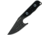 First Edge Stingray Fixed Blade Knife Fine Edge, Elmax Black Oxide Blade, Coarse Black, 11140-BLB