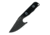 First Edge Stingray Fixed Blade Knife Fine Edge, Elmax Black Oxide Blade, Coarse Black, 11140-BLB