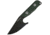 First Edge Stingray Fixed Blade Knife Fine Edge, Elmax Black Oxide Blade, Coarse Green, 11140-BLG