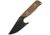 First Edge Stingray Fixed Blade Knife Fine Edge, Elmax Black Oxide Blade, Coarse Tan, 11140-BLT