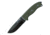 First Edge Survival Fixed Blade Knife Fine Edge, Elmax Black Oxide Blade, Coarse Green, 5050-BLG
