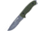 First Edge Tactical Fixed Blade Skinner Serrated Edge, Elmax Bead Blast Blade, Coarse Green, 6055-BBG