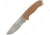 First Edge Tactical Fixed Blade Skinner Serrated Edge, Elmax Bead Blast Blade, Coarse Tan, 6055-BBT