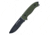 First Edge Tactical Fixed Blade Skinner Serrated Edge, Elmax Black Oxide Blade, Coarse Green, 6055-BLG