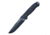 First Edge Thruster Field Fixed Blade Knife Fine Edge, Elmax Black Oxide Blade, Coarse Black, 15150-BLB