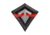 First Tactical Thin Line Logo Patch, Gray/Red, One Size, 195038-999-1SZ
