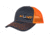 Fish Monkey Hunt Left Panel Embroidery Hat, Char/Orange, One size, HM801-CHOR
