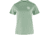 Fjallraven Fox Boxy Logo Tee - Womens, Misty Green, Large, F87153-674-L