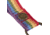 Fjallraven Kanken Rainbow Keyring, Rainbow Pattern, One Size, F23622-907-One Size