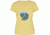 Fjallraven Watercolour Fox T-Shirt - Women's-Pale Yellow-Large