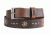 Flagrant Beard 1.5 in Bling Shooting / Gun Belt, Crazy Horse Brown w/ Swarovski Crystals / Pewter S, 30, 000399636118