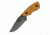 Flagrant Beard ForeRunner 3.5in Fixed Blade Knife, Plain Edge, Tan Scales, Black Liners, Tumble Finish, FRUN-04