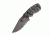 Flagrant Beard ForeRunner Fixed Blade Knife - Partial Serrations, Tumble Finish w/ Clear Cerakote for Rust Preventio, FRUN-01SER