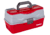 Flambeau 3 Tray Classic Tackle Box, Red/Gray, 6383TB
