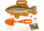 Flambeau Wild Bite Adventure Fishing Kit - Trout, Orange, 440WBT