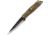 Flexcut Hawthorne Explorer Knife, 8.38in Overall, 3.88in Black Oxide Coated 1095Hc Steel Blade, OD Green Canvas Micarta Handle, Black Leather Sheath, Wooden Gift Box, FTKFB1C