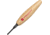 Flexcut Micro Deep U-Gouge Tool 2mm Fixed Blade Knife, 1.5in, Carbon Steel, Wood Handle FLEXMT28