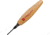Flexcut Micro Parting Tool 45deg 1.5mm Fixed Blade Knife, 1.75in, Carbon Steel, Wood Handle FLEXMT31