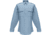 Flying Cross Deluxe Tropical Long Sleeve Shirt w/ Pleated Pockets - Men's, Medium Blue, 16.5in Neck, 34/35in Sleeve, 45W66251653435