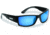Flying Fisherman 7717BSB Razor Matte Black Blue Mirror Sunglasses, 7717BSB