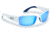 Flying Fisherman 7717WSB Razor Matte White Blue Mirror Sunglasses, 7717WSB