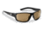 Flying Fisherman 7822BA Teaser Polarized Sunglasses, Matte Black Frame, Amber Lens, 7822BA