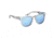 Flying Fisherman 7823GSB Breakers Sunglasses, Crystal Gray Frame Blue Mirror Lenses, 7823GSB