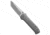 Flytanium Flytanium Arcade Pro Tanto Shark-Lock Knife 3.2" Satin 20CV, Gray, CPM 20CV, adult, BHQ-218725