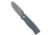Flytanium Flytanium BEEF Crossbar Lock Knife Slate Blue G-10 3.5" SW, Blue, D2, adult, BHQ-208201