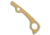 Flytanium Flytanium Custom Brass Backspacer for Spyderco Paramilitary 2 - Stonewash, Brass, adult, BHQ-136608
