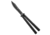 Flytanium Flytanium + Eldon Talley Talisong Z Scimitar Balisong Black Al 4.5" Black, Black, AEB-L, adult, BHQ-189502